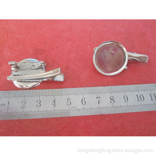 Cheap Price Metal Brooch Base Safety Pin with Clip